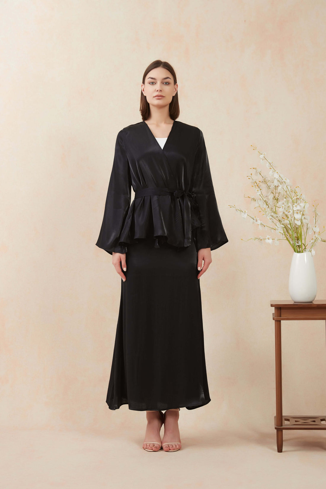 Malaysian Style Abaya Black
